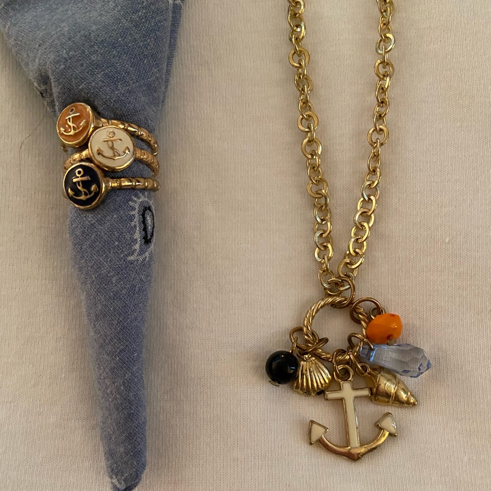 Anchor jewelry set